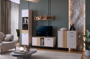 Стенка Доминика модульная  (Мебельсон) в Урае - uraj.mebel-e96.ru