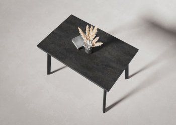 Стол нераздв. Дублин 32 КРАФТ В2, ЛДСП Цемент темный (Вудман) в Урае - uraj.mebel-e96.ru