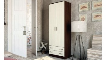 Шкаф 800 мм Дуэт полки/штанга (Эра) в Урае - uraj.mebel-e96.ru