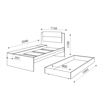 Кровать Дуглас М14 (Риннер) в Урае - uraj.mebel-e96.ru