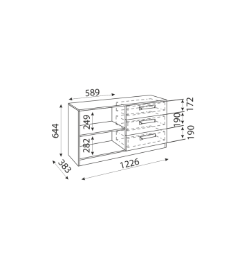 Тумба Дуглас М12 (Риннер) в Урае - uraj.mebel-e96.ru