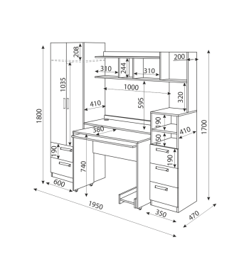 Стол-трансформер Дуглас М08 (Риннер) в Урае - uraj.mebel-e96.ru