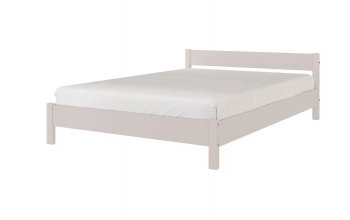 Кровать из массива Эби Льняной (БМ) в Урае - uraj.mebel-e96.ru