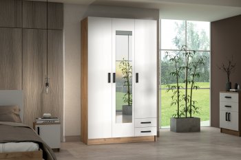 Шкаф 1200 мм Эконом с зеркалом (Зарон) в Урае - uraj.mebel-e96.ru