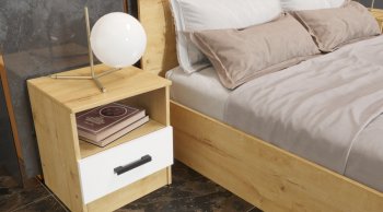 Спальный гарнитур Эко дуб вотан (Эра) в Урае - uraj.mebel-e96.ru