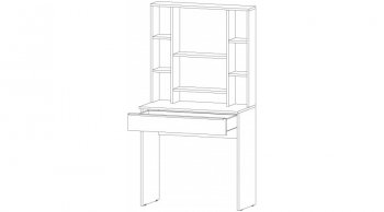Стол туалетный Элегант графит (Лин) в Урае - uraj.mebel-e96.ru