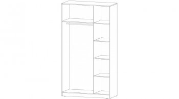 Шкаф 1200 мм Элегант Белый (Лин) в Урае - uraj.mebel-e96.ru
