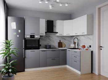 Угловой кухонный гарнитур Элеганция 2400*1600 мм Sanvut в Урае - uraj.mebel-e96.ru