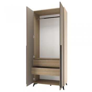 Шкаф 920 2С2Я с ящиками Ева Глиняный (Памир) в Урае - uraj.mebel-e96.ru