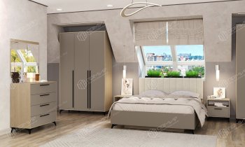 Спальный гарнитур Ева глиняный, модульный (Памир) в Урае - uraj.mebel-e96.ru