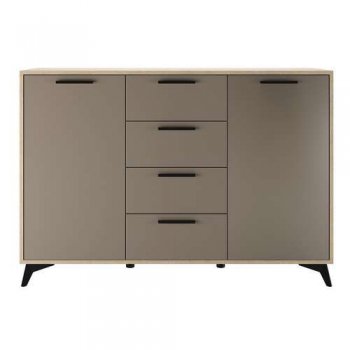 Комод Ева 1360 2С4Я Глиняный (Памир) в Урае - uraj.mebel-e96.ru