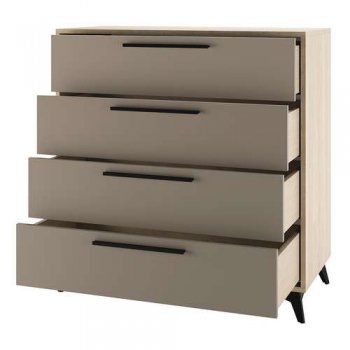 Комод Ева 900 4Я Глиняный (Памир) в Урае - uraj.mebel-e96.ru