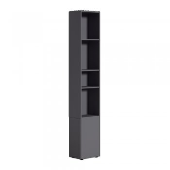 Шкаф торцевой Эйр 16.323 графит (Моби) в Урае - uraj.mebel-e96.ru