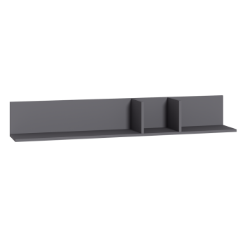 Полка Эйр 16.490 графит (Моби) в Урае - uraj.mebel-e96.ru | фото