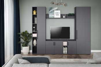 Тумба под ТВ Эйр 16.55 графит (Моби) в Урае - uraj.mebel-e96.ru