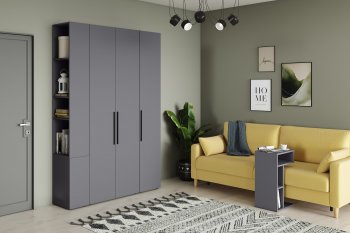 Стенка Эйр модульная, графит (Моби) в Урае - uraj.mebel-e96.ru