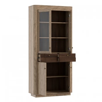 Шкаф витрина 34.05 Фантазия (Олмеко) в Урае - uraj.mebel-e96.ru