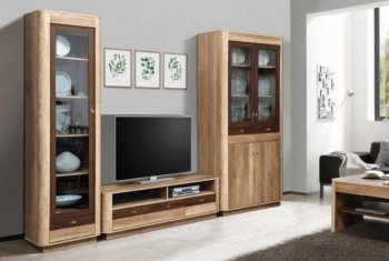 Стенка Фантазия модульная (Олмеко) в Урае - uraj.mebel-e96.ru