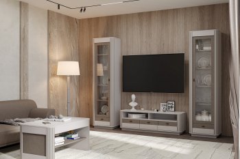 Стенка Фантазия модульная, кашемир (Олмеко) в Урае - uraj.mebel-e96.ru