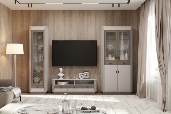 Стенка Фантазия модульная, кашемир (Олмеко) в Урае - uraj.mebel-e96.ru