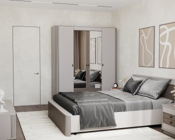 Спальный гарнитур Фантазия модульный, кашемир (Олмеко) в Урае - uraj.mebel-e96.ru