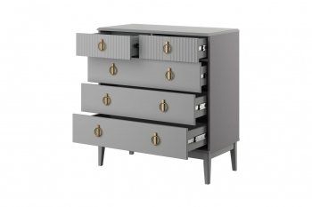Комод 5 ящ. 890мм Фарго антрацит (БМ) в Урае - uraj.mebel-e96.ru
