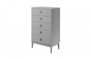 Комод 5 ящ. Фарго антрацит (БМ) в Урае - uraj.mebel-e96.ru
