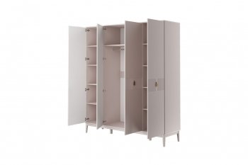 Шкаф распашной 1954 мм ШР-4 Фарго льняной (БМ) в Урае - uraj.mebel-e96.ru