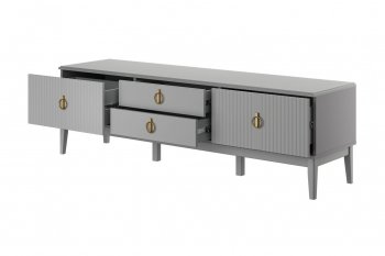 Тумба для ТВ - 4 ящика Фарго антрацит (БМ) в Урае - uraj.mebel-e96.ru