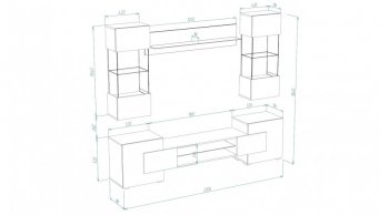 Стенка Фэнтези графит/кашемир (Лин) в Урае - uraj.mebel-e96.ru