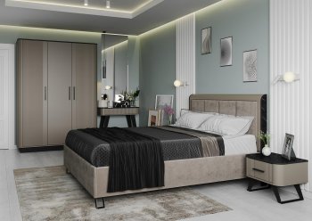 Спальный гарнитур Фиделия, модульный (Олмеко) в Урае - uraj.mebel-e96.ru