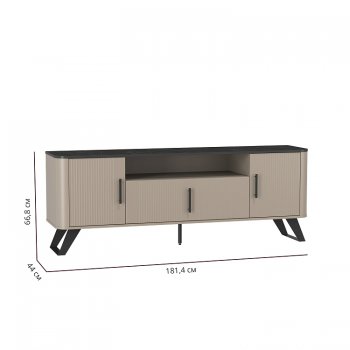 Тумба для ТВ 76.05 Фиделия (Олмеко) в Урае - uraj.mebel-e96.ru