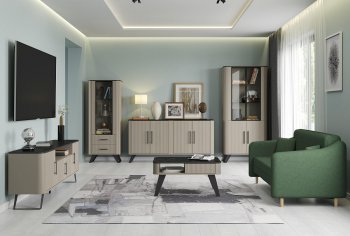 Стенка Фиделия, модульная (Олмеко) в Урае - uraj.mebel-e96.ru