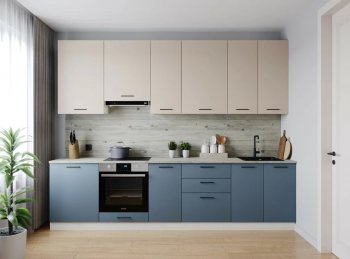 Кухонный гарнитур высокий Фьюжн 3000 мм (Санвут) в Урае - uraj.mebel-e96.ru