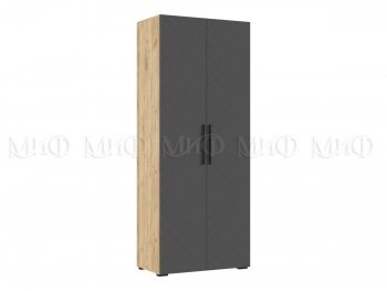 Спальный гарнитур Флэш крафт/графит, модульный (Миф) в Урае - uraj.mebel-e96.ru