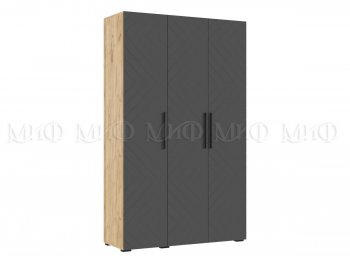 Спальный гарнитур Флэш крафт/графит, модульный (Миф) в Урае - uraj.mebel-e96.ru