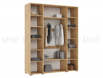 Шкаф распашной 1800 мм Флэш крафт/белый(Миф) в Урае - uraj.mebel-e96.ru