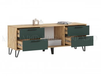 Тумба ТВ Флэш крафт/грин (Миф) в Урае - uraj.mebel-e96.ru