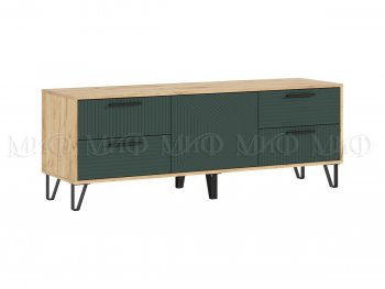 Тумба ТВ Флэш крафт/грин (Миф) в Урае - uraj.mebel-e96.ru