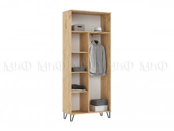 Шкаф 900 мм Флэш (прихожая) крафт/белый (Миф) в Урае - uraj.mebel-e96.ru