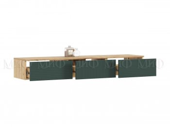 Стенка Флэш комп.2 крафт/грин (Миф) в Урае - uraj.mebel-e96.ru