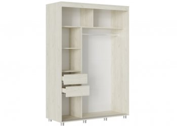 Шкаф-купе 1500 мм Форест крафт белый (Стиль) в Урае - uraj.mebel-e96.ru