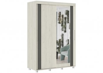 Шкаф-купе 1500 мм Форест крафт белый (Стиль) в Урае - uraj.mebel-e96.ru