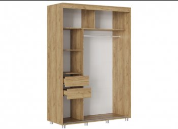 Шкаф-купе 1500 мм Форест крафт золотой(Стиль) в Урае - uraj.mebel-e96.ru