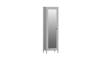Шкаф для одежды 1-но дв. с зеркальной дв. Фрея (СБК) в Урае - uraj.mebel-e96.ru