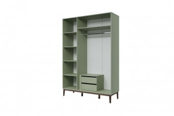 Спальный гарнитур Гориция модульный зеленый самшит (БМ) в Урае - uraj.mebel-e96.ru
