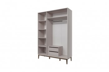 Шкаф 1500 мм распашной ШР 3 Гориция лен (БМ) в Урае - uraj.mebel-e96.ru