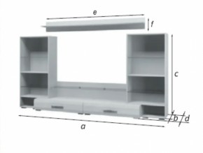 Стенка Домино Белый Глянец (БМ) в Урае - uraj.mebel-e96.ru