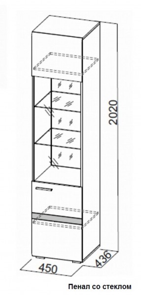 Гостиная Соло (Вариант-2) в Урае - uraj.mebel-e96.ru