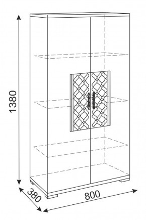 Стенка Тиффани (М 05-05-09-11-12-13-14) (Риннер) в Урае - uraj.mebel-e96.ru